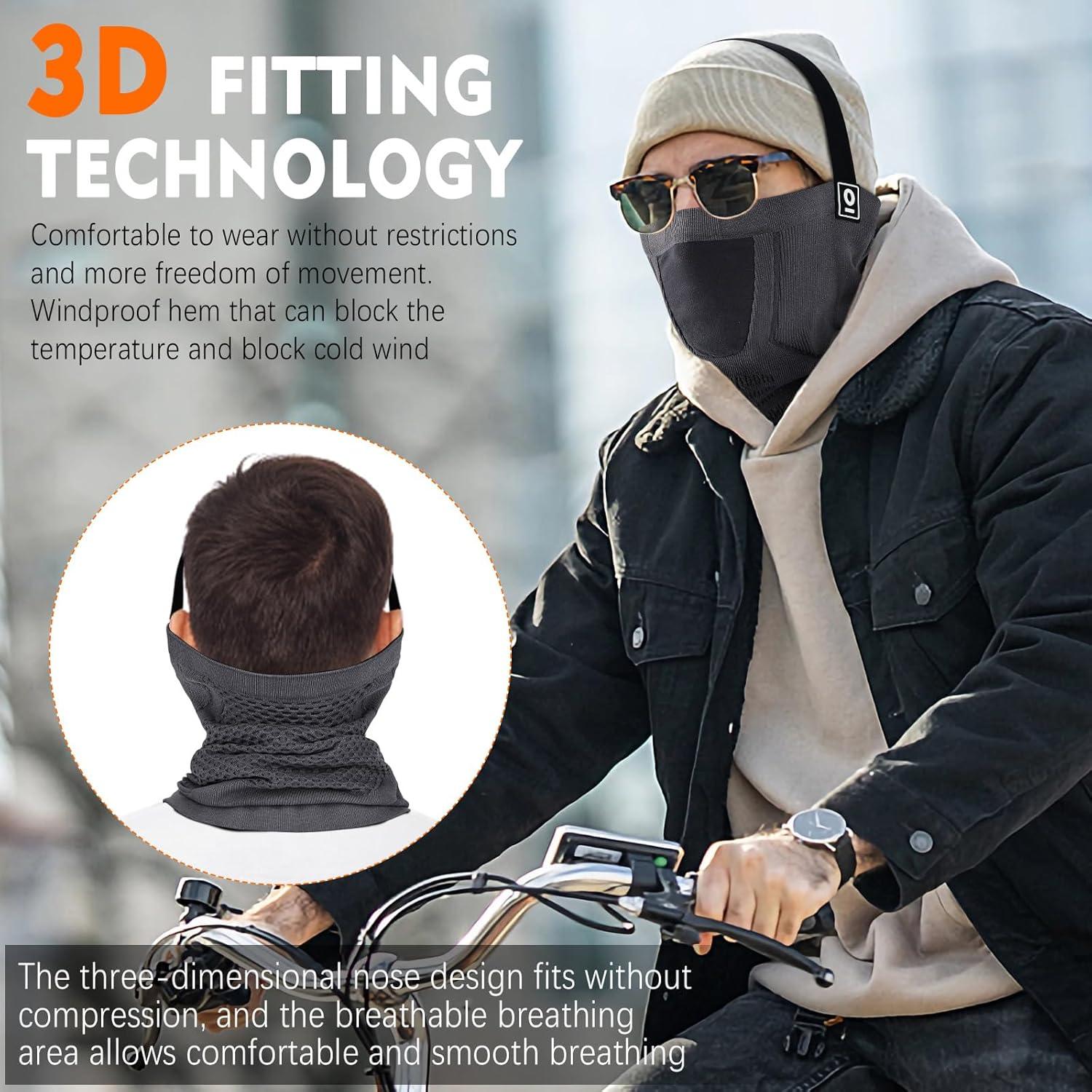 Gaiter de Cuello Invierno YANIKY Gris con Banda Antideslizante