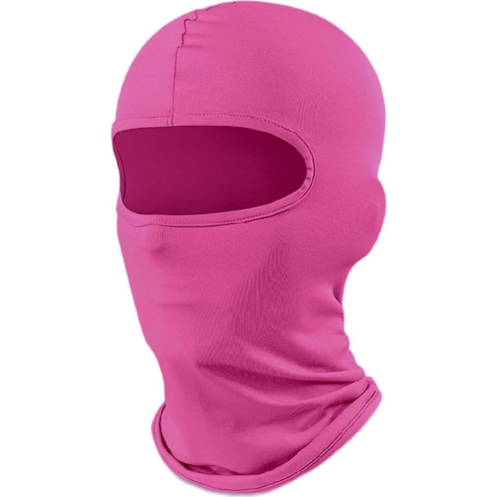 Balaclava Esquí Protección UV Rojo Rosa Unisex 20.1x15cm