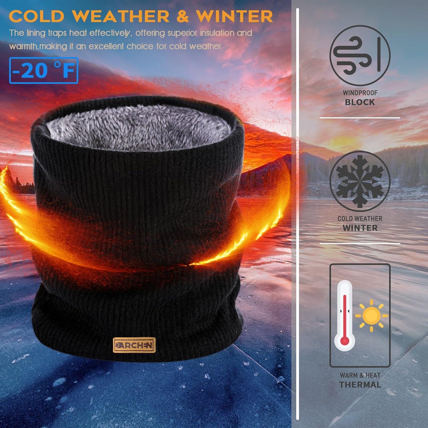 Gaiter de Cuello DARCHEN de Forro Polar Invierno 2 Piezas