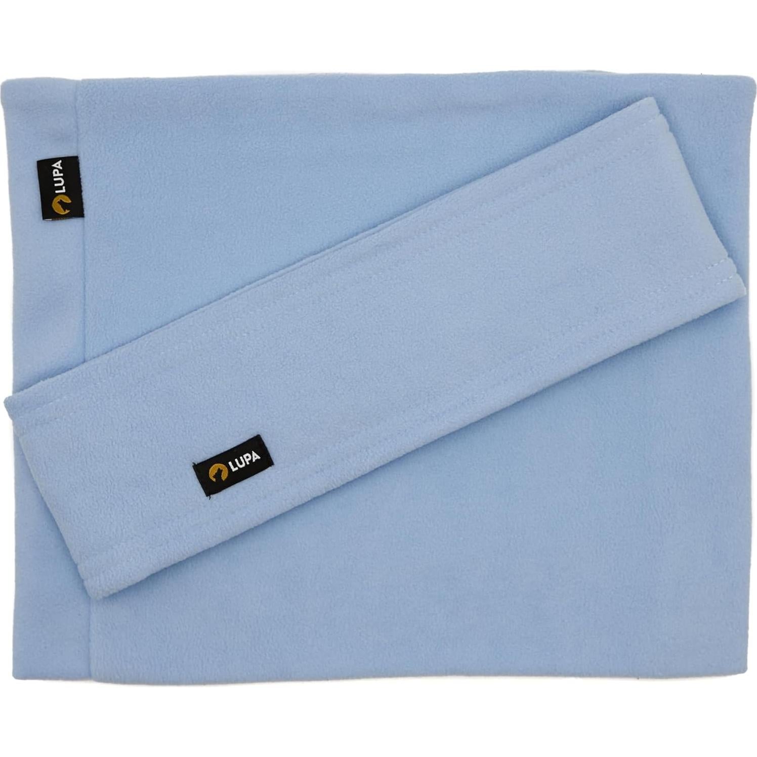 Calentador de Cuello Lupa Hecho a Mano Doble Capa Azul Claro