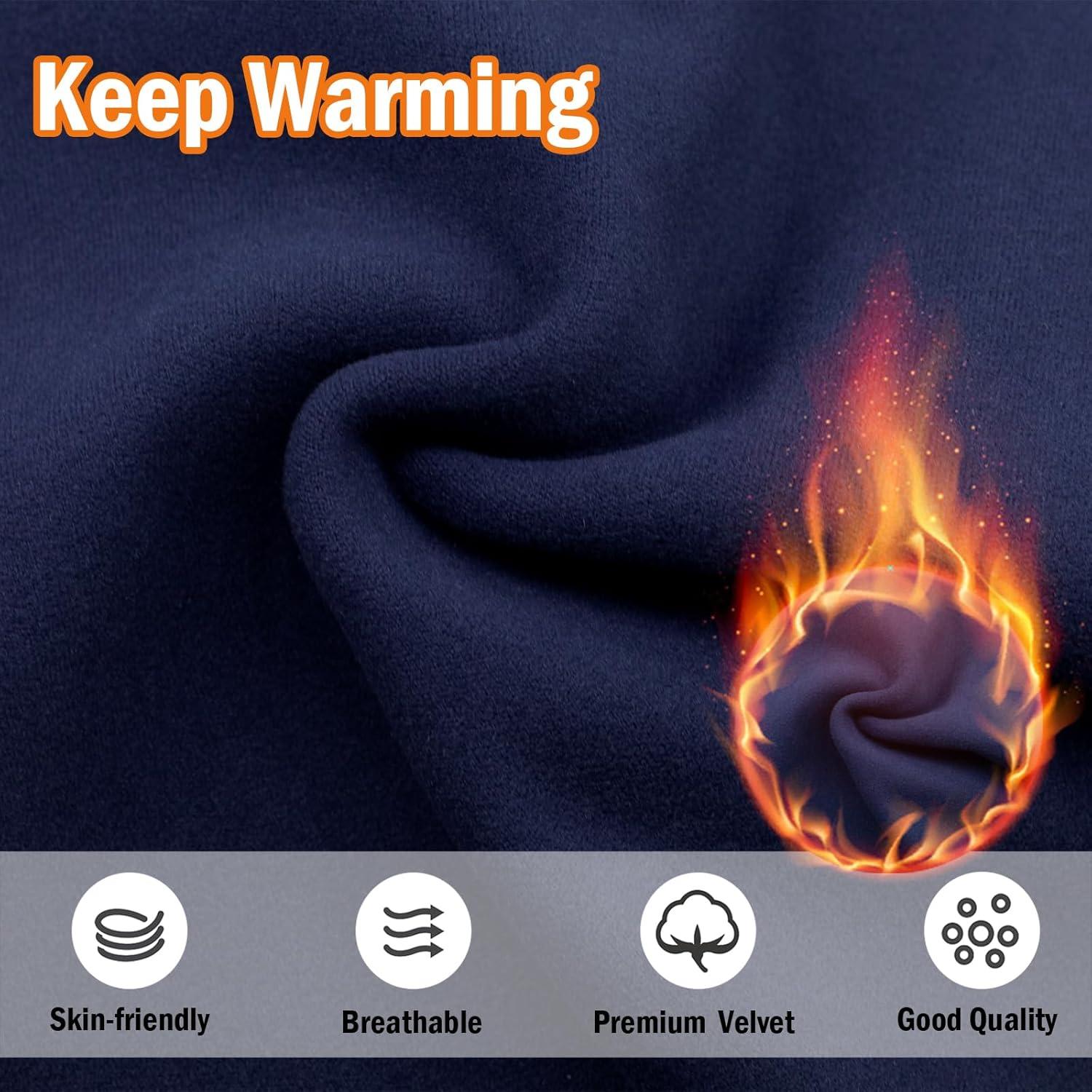 Calentador de Cuello GoxRunx Fleece Negro Unisex 25x40 cm