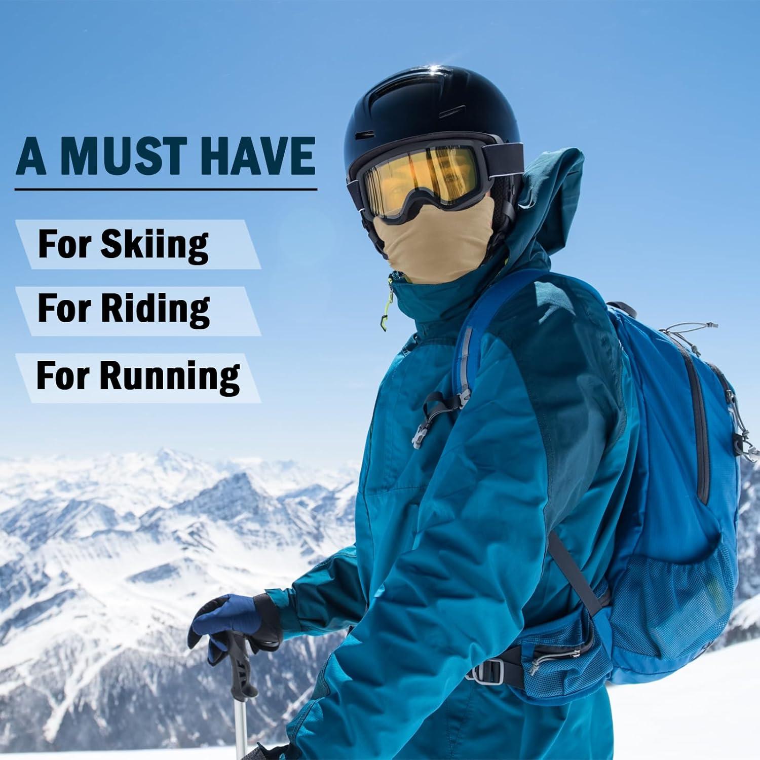 Calentador de Cuello GoxRunx Fleece Negro Unisex 25x40 cm