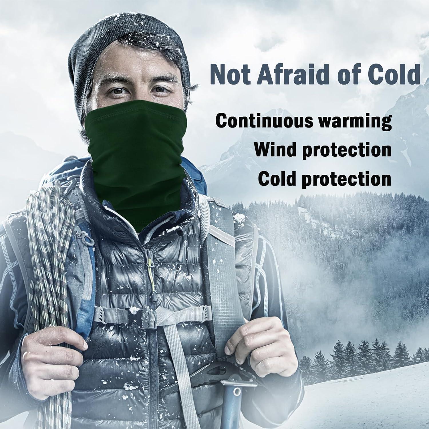 Calentador de Cuello GoxRunx Fleece Negro Unisex 25x40 cm