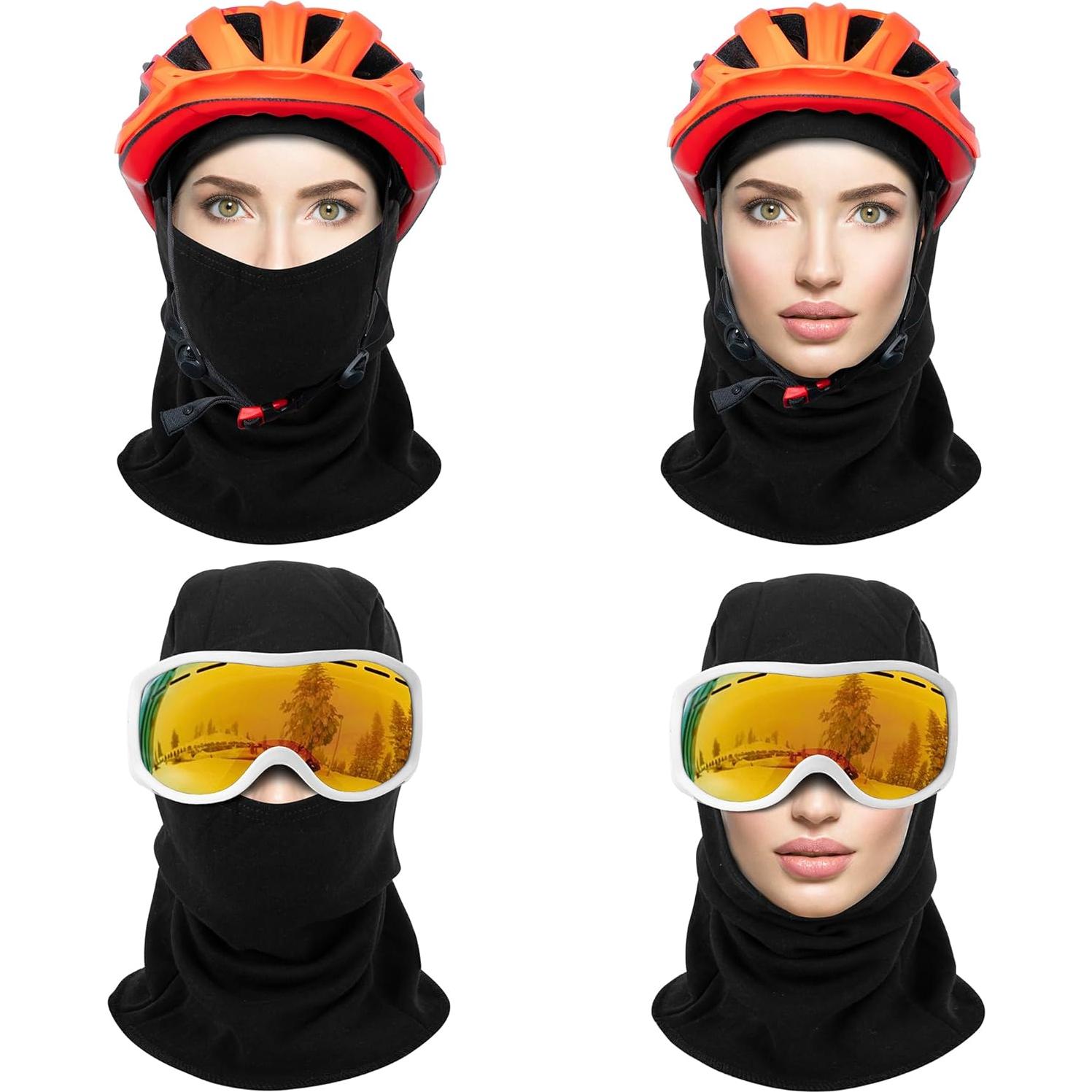 Máscara Balaclava de Esquí Polar Térmica para Adultos - 2 Piezas