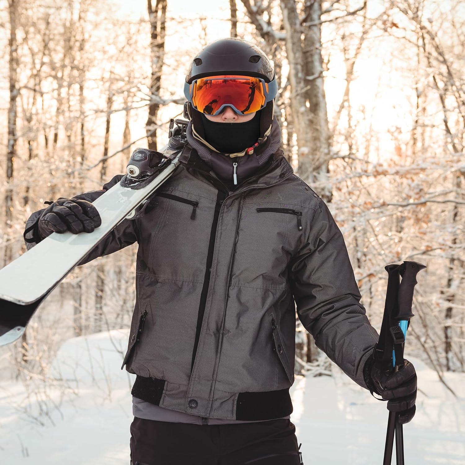 Máscara Balaclava de Esquí Polar Térmica para Adultos - 2 Piezas