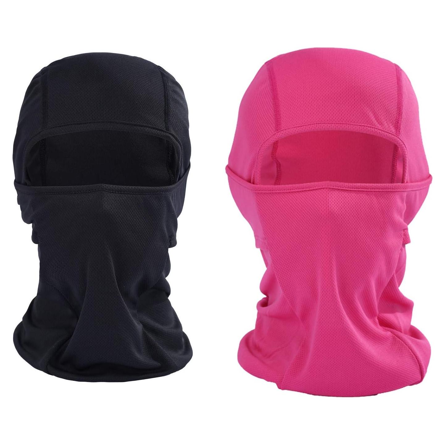 Balaclava KOOYU Unisex A Prueba de Viento y Polvo - Negro/Rosa