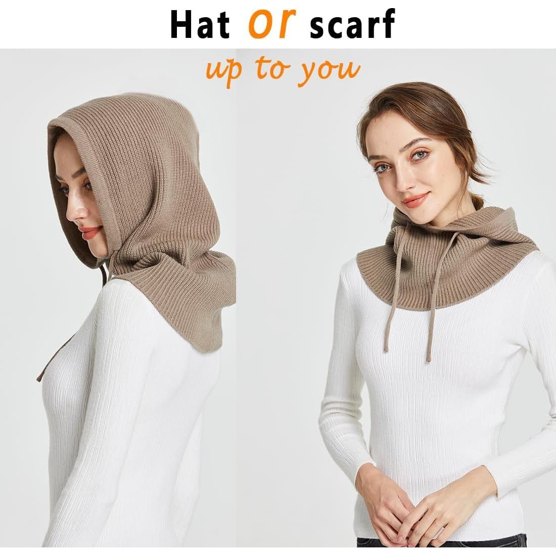 Gorro de Invierno Facecozy para Mujeres con Bufanda Cálida