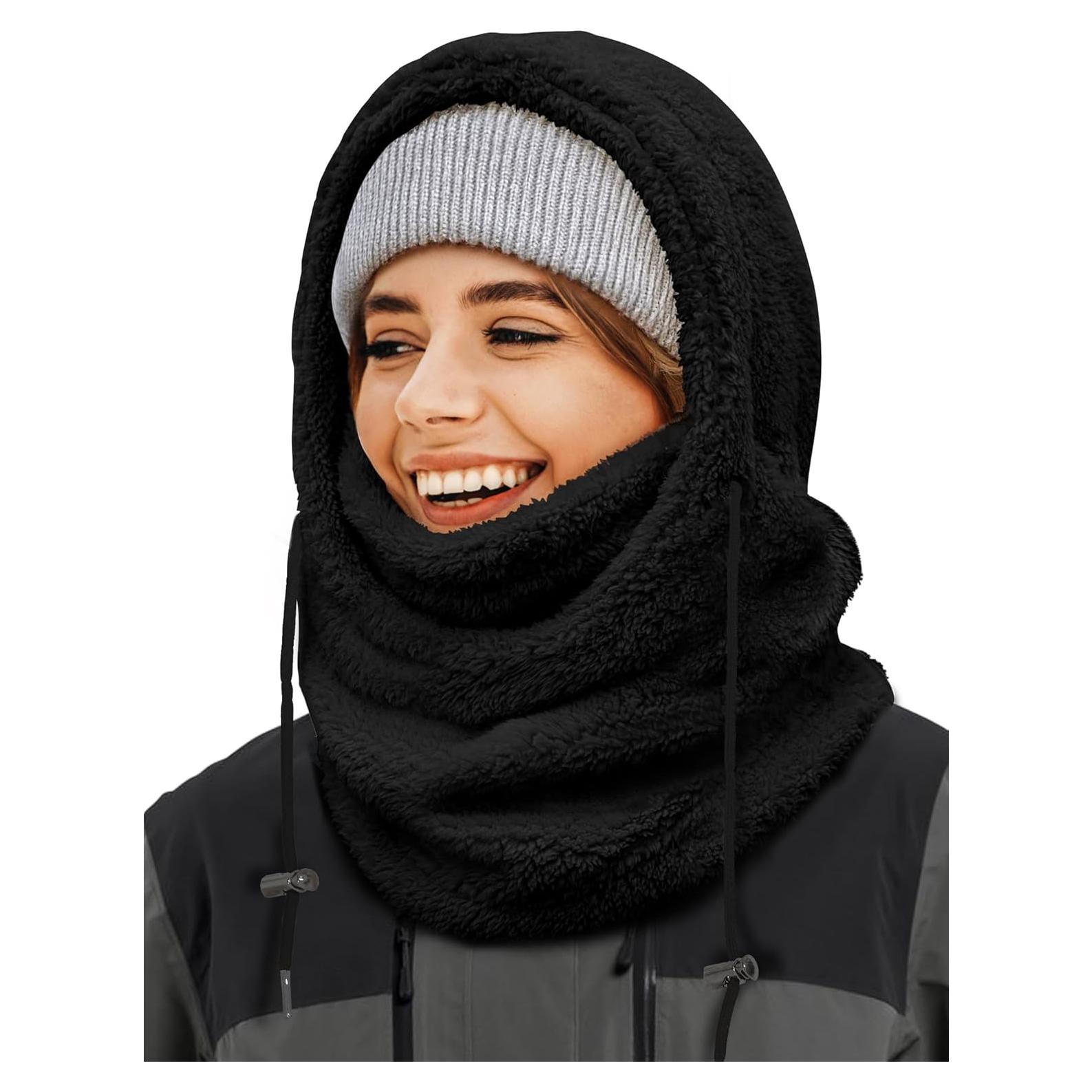 Mascarilla Balaclava de Forro Polar para Hombres y Mujeres - Negro