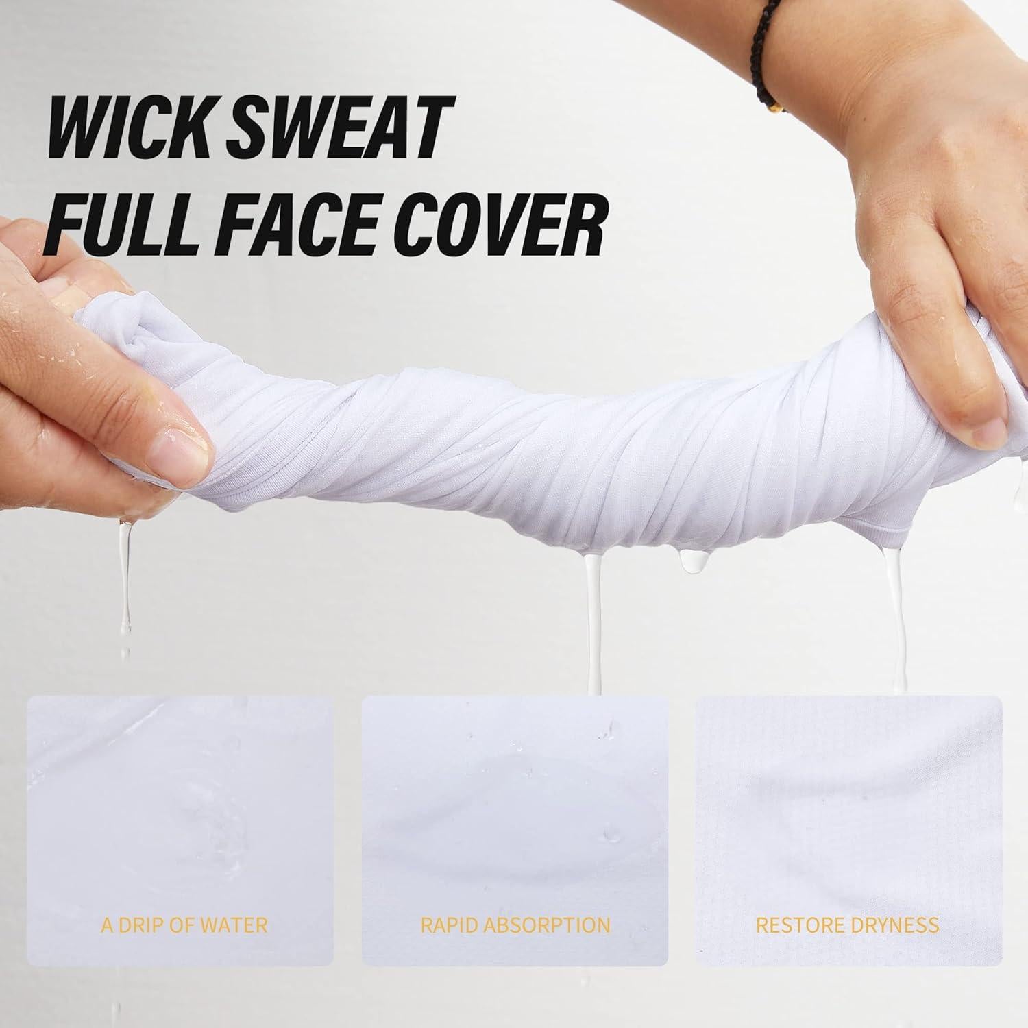 Balaclava de Protección Solar SAITAG para Motocicleta - 3 Unidades