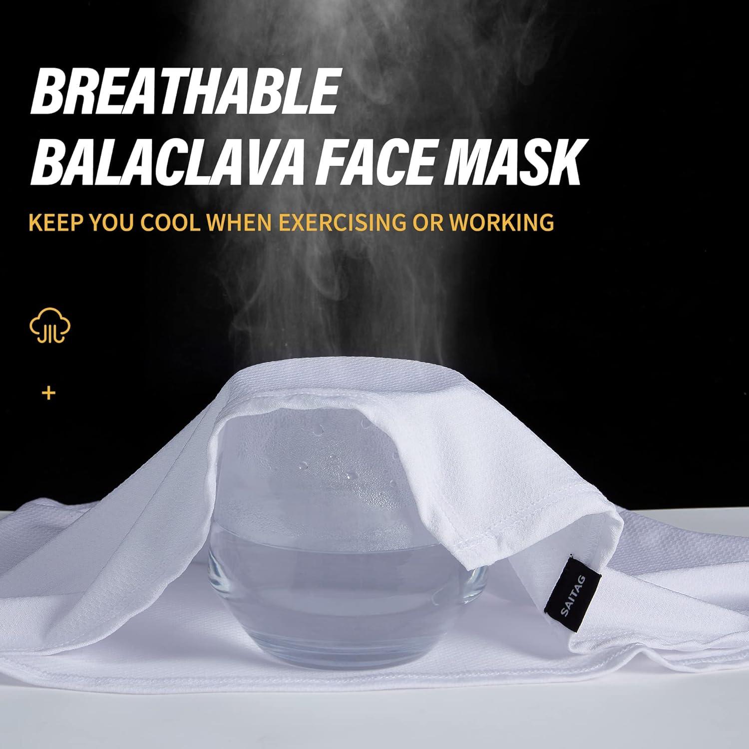 Balaclava de Protección Solar SAITAG para Motocicleta - 3 Unidades