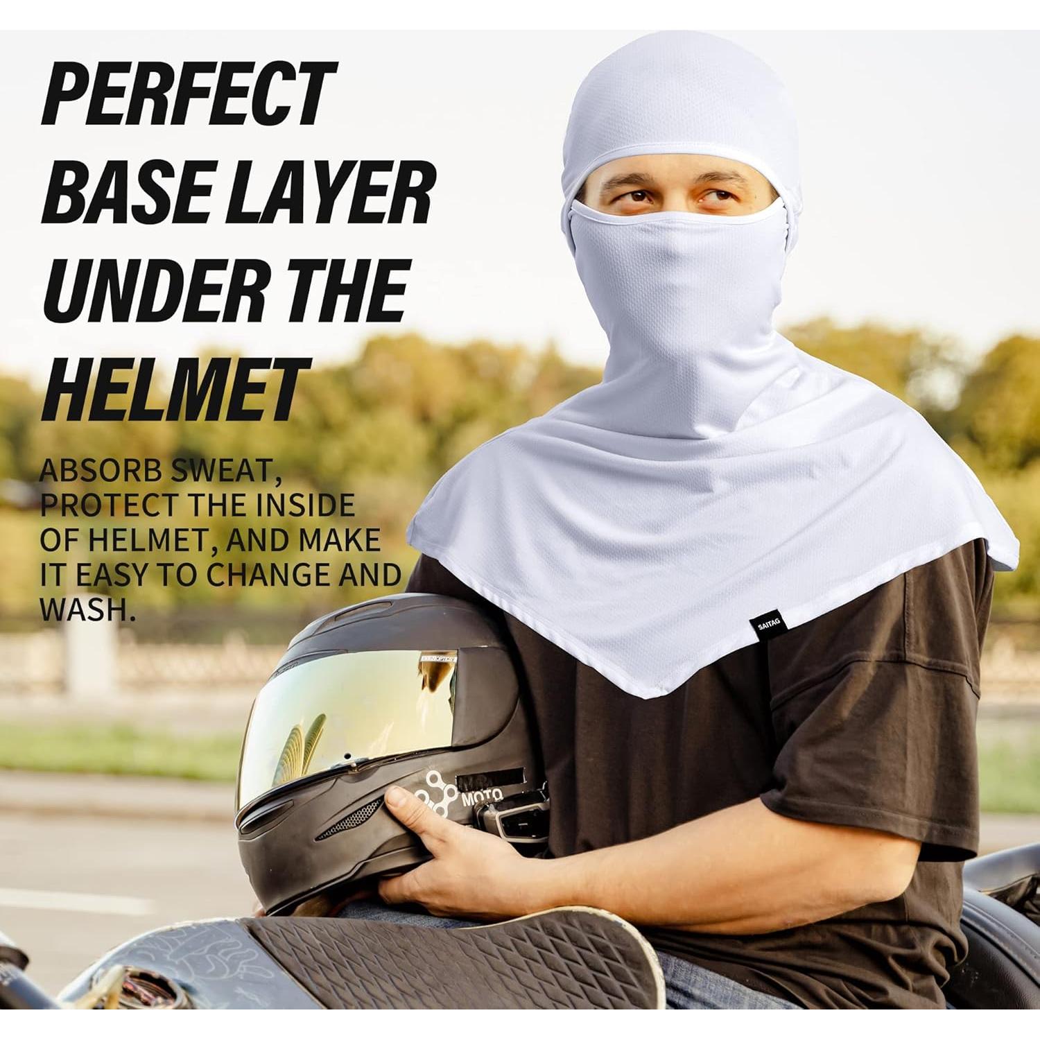 Balaclava de Protección Solar SAITAG para Motocicleta - 3 Unidades