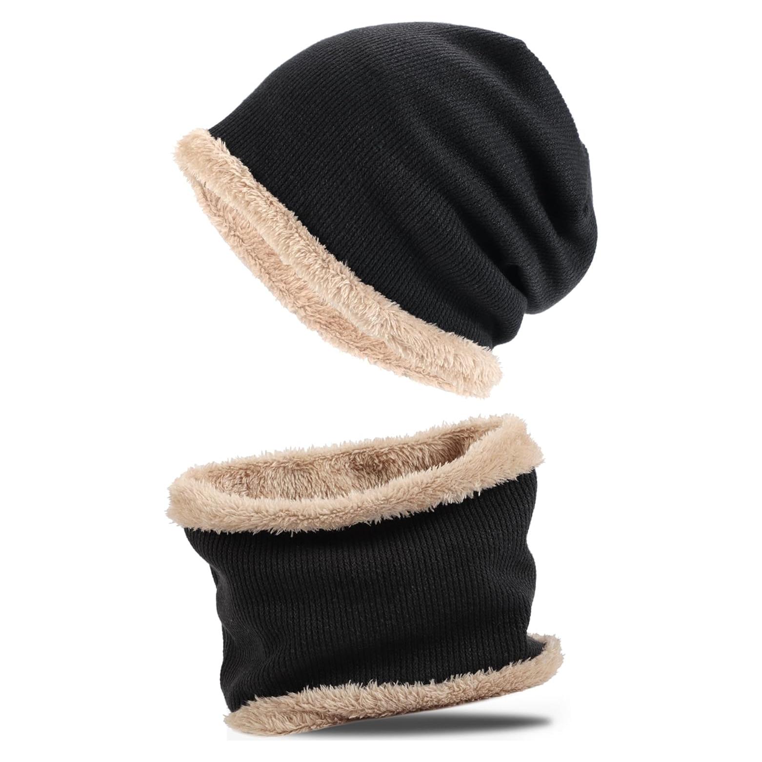 Conjunto Gorro y Bufanda de Invierno Dominio Sombra Unisex