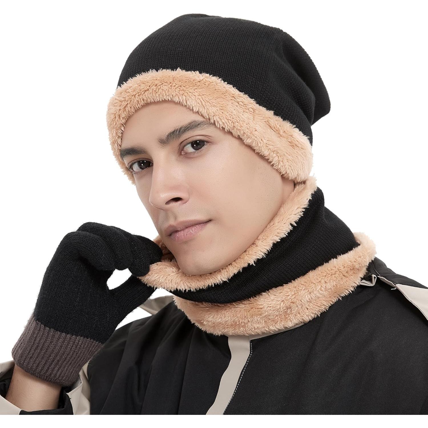 Conjunto Gorro y Bufanda de Invierno Dominio Sombra Unisex