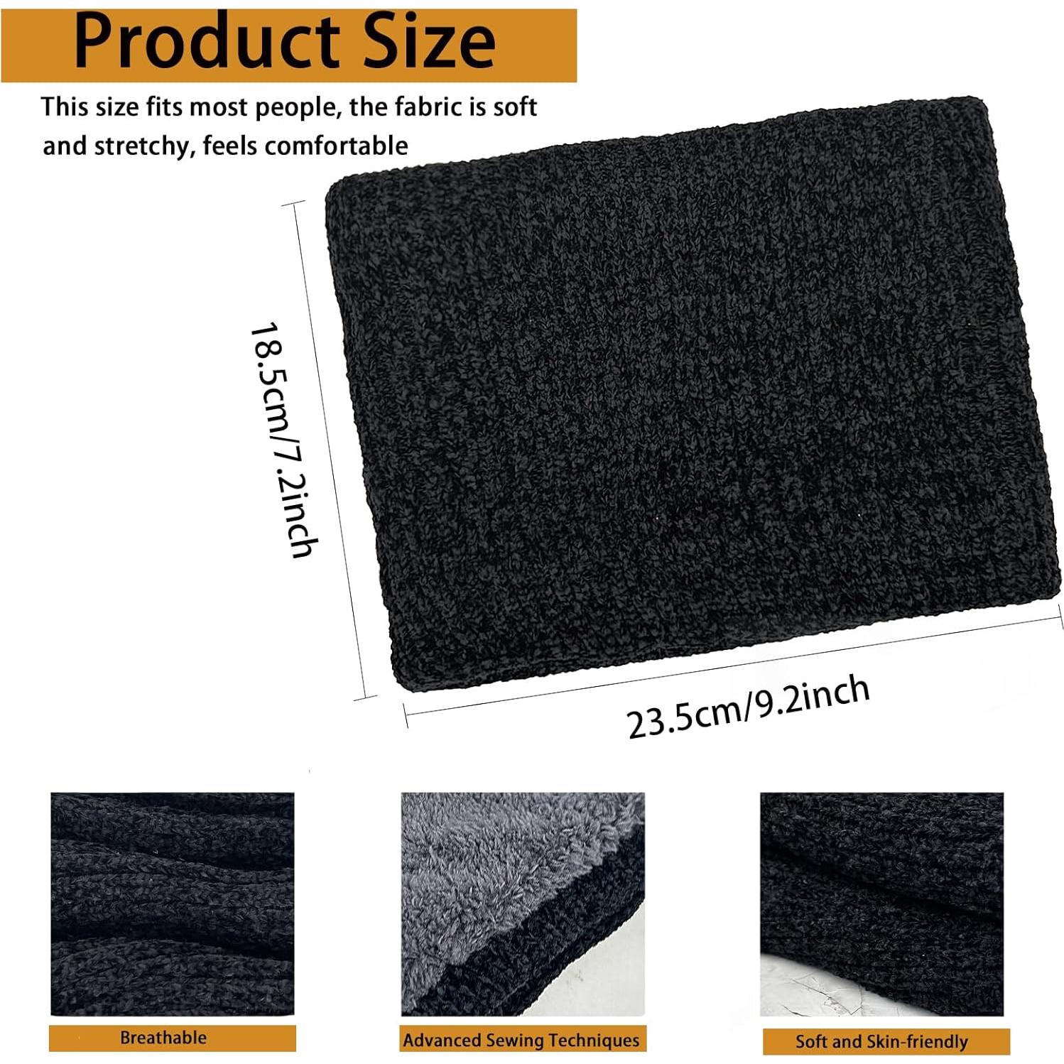 Paquete de 2 Calentadores de Cuello Térmicos Forro Polar