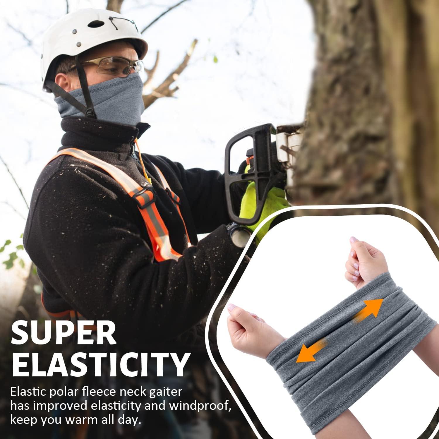 Calentador de Cuello Unisex Polar a Prueba de Viento 4 Piezas