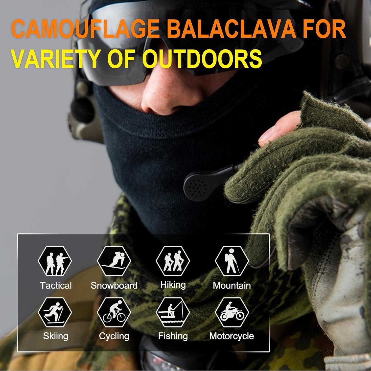 Máscara Balaclava Camo XY3545HS Unisex - Protección UV y Viento