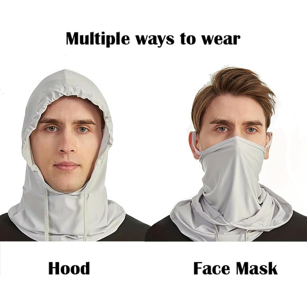 Balaclava Protectora UV Transpirable 2pcs Negro para Hombres