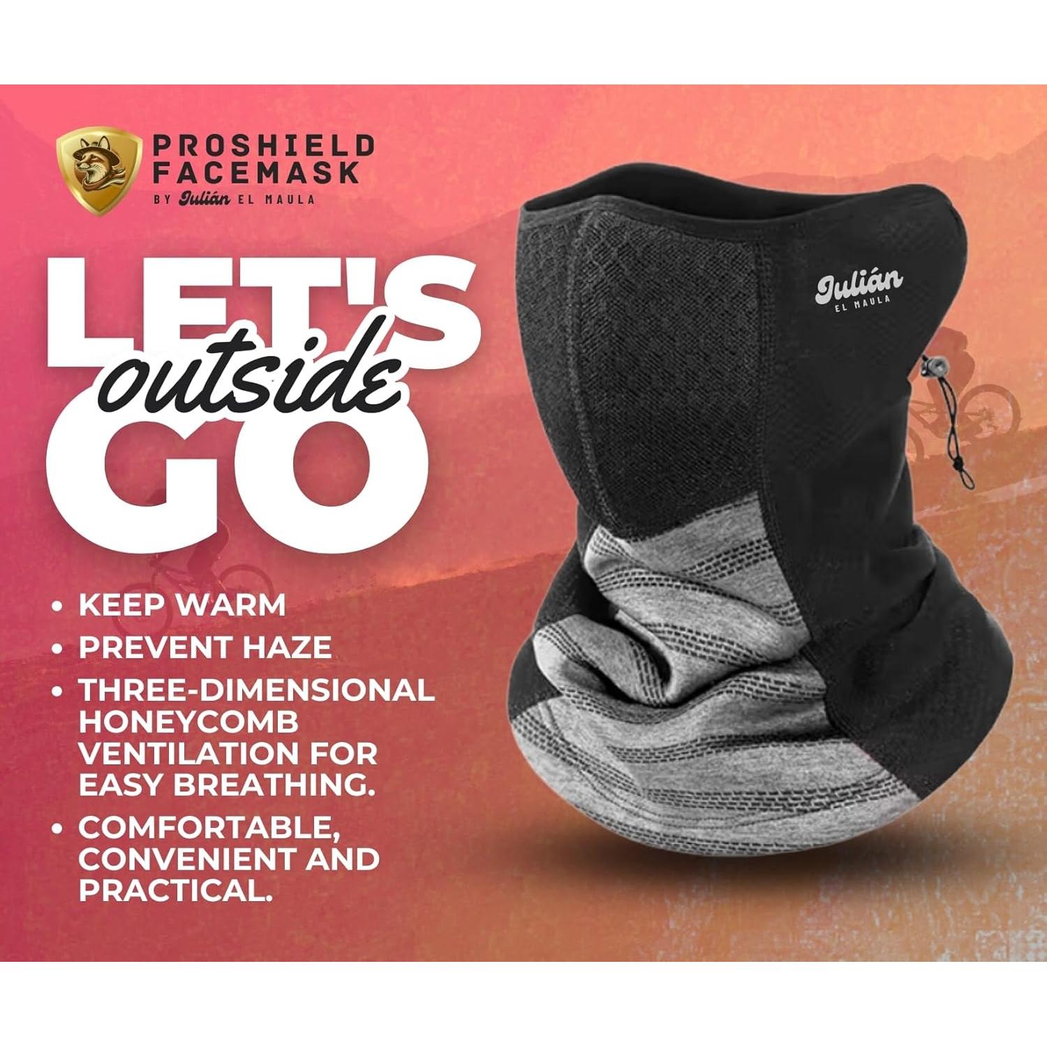 Mascarilla ProShield Unisex para Climas Fríos - Gaiter de Cuello