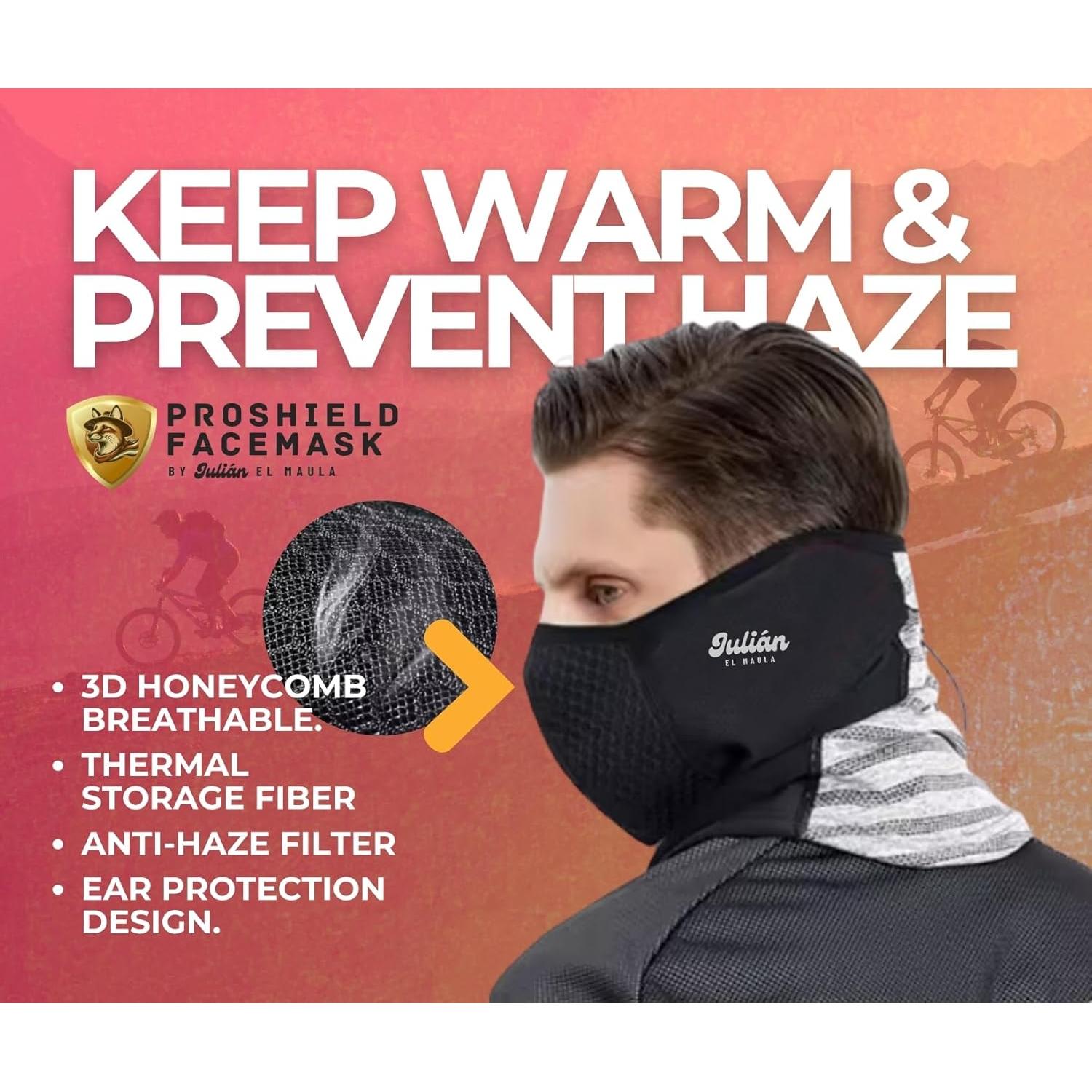 Mascarilla ProShield Unisex para Climas Fríos - Gaiter de Cuello