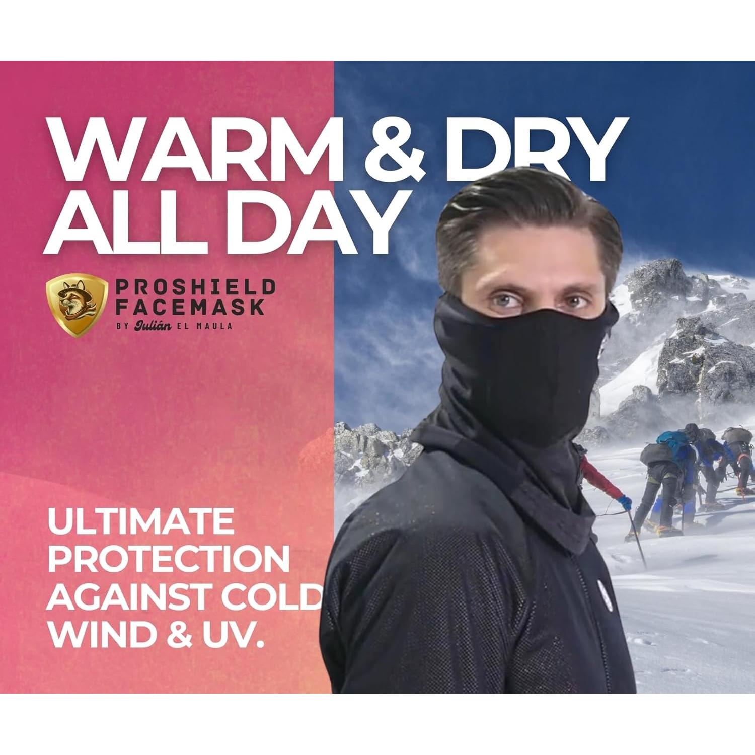 Mascarilla ProShield Unisex para Climas Fríos - Gaiter de Cuello