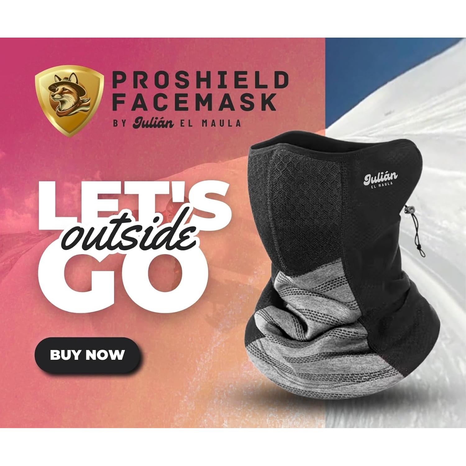 Mascarilla ProShield Unisex para Climas Fríos - Gaiter de Cuello