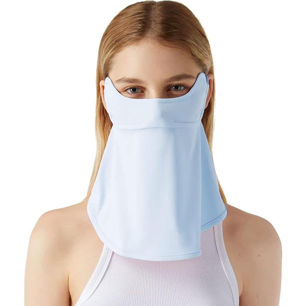 Cubierta de cara Balaclava con protección solar UPF 50+ Azul