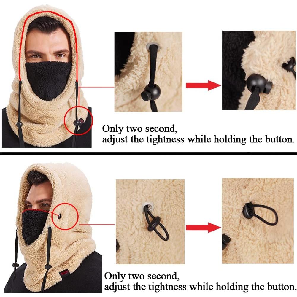 Pasamontañas Polar Resistente al Viento para Hombre y Mujer