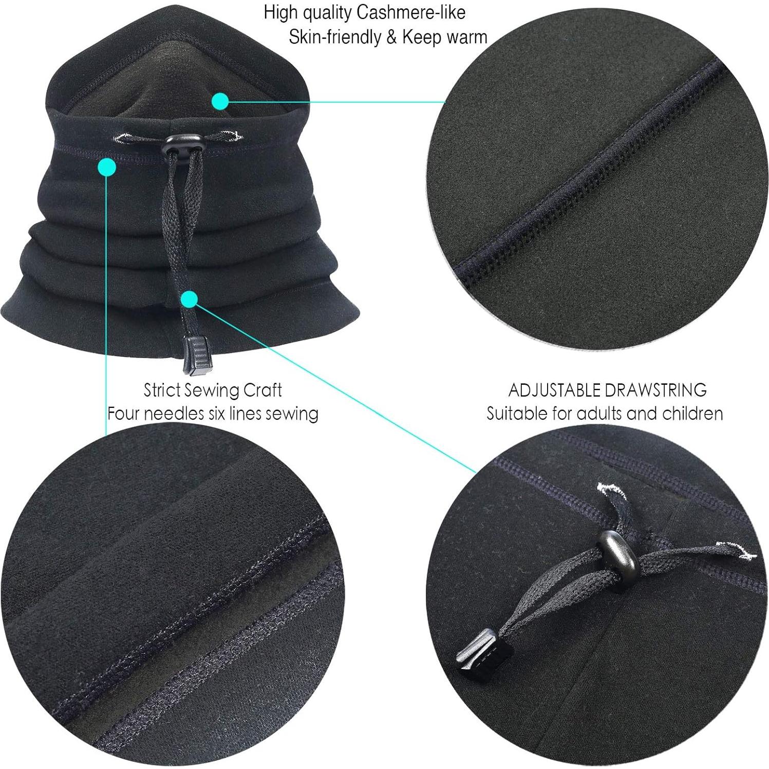 Mascarilla Calentadora de Cuello Obacle Ajustable Unisex Negro