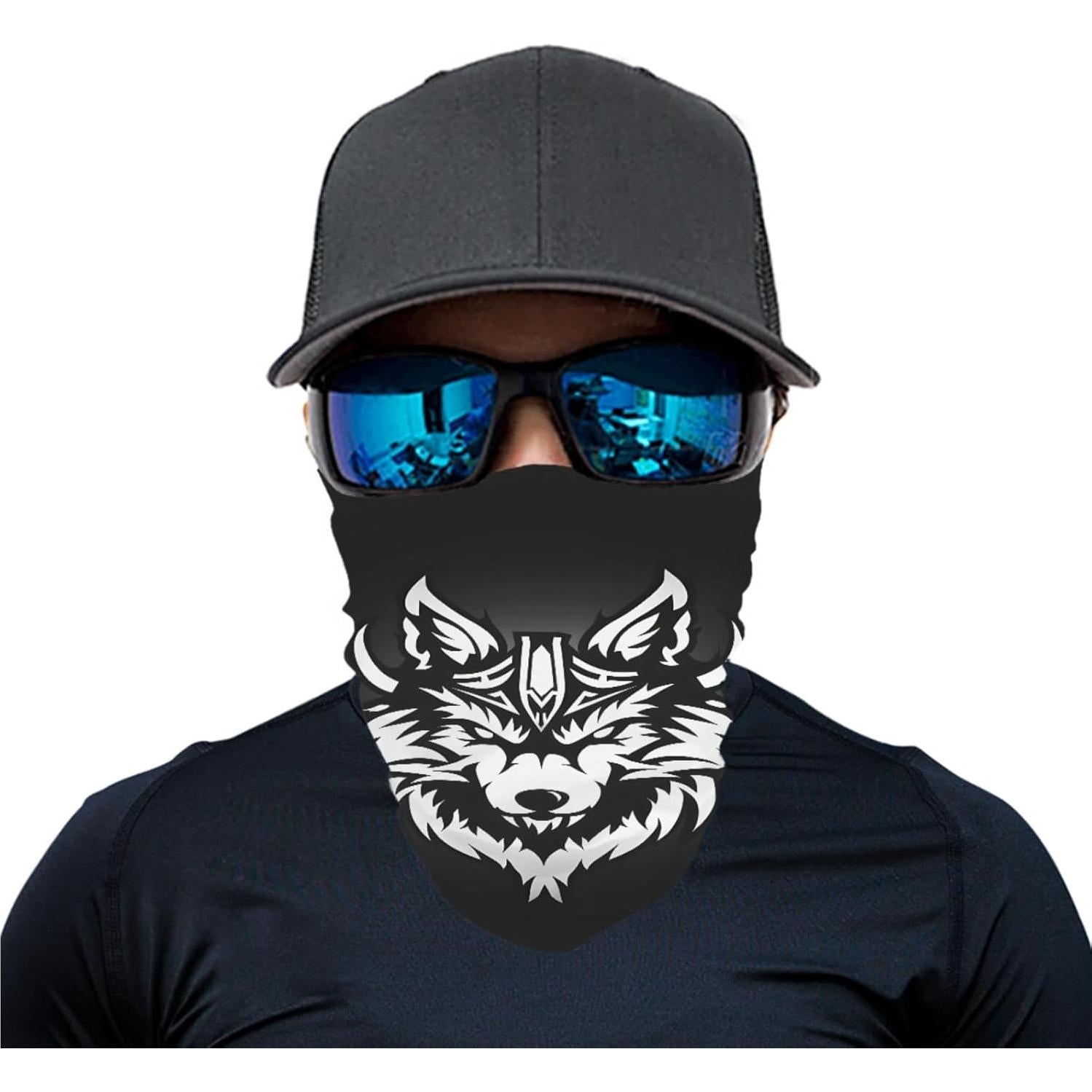 JooMeryer 4PCS Máscaras Faciales Bandana Multifuncionales 25x51cm