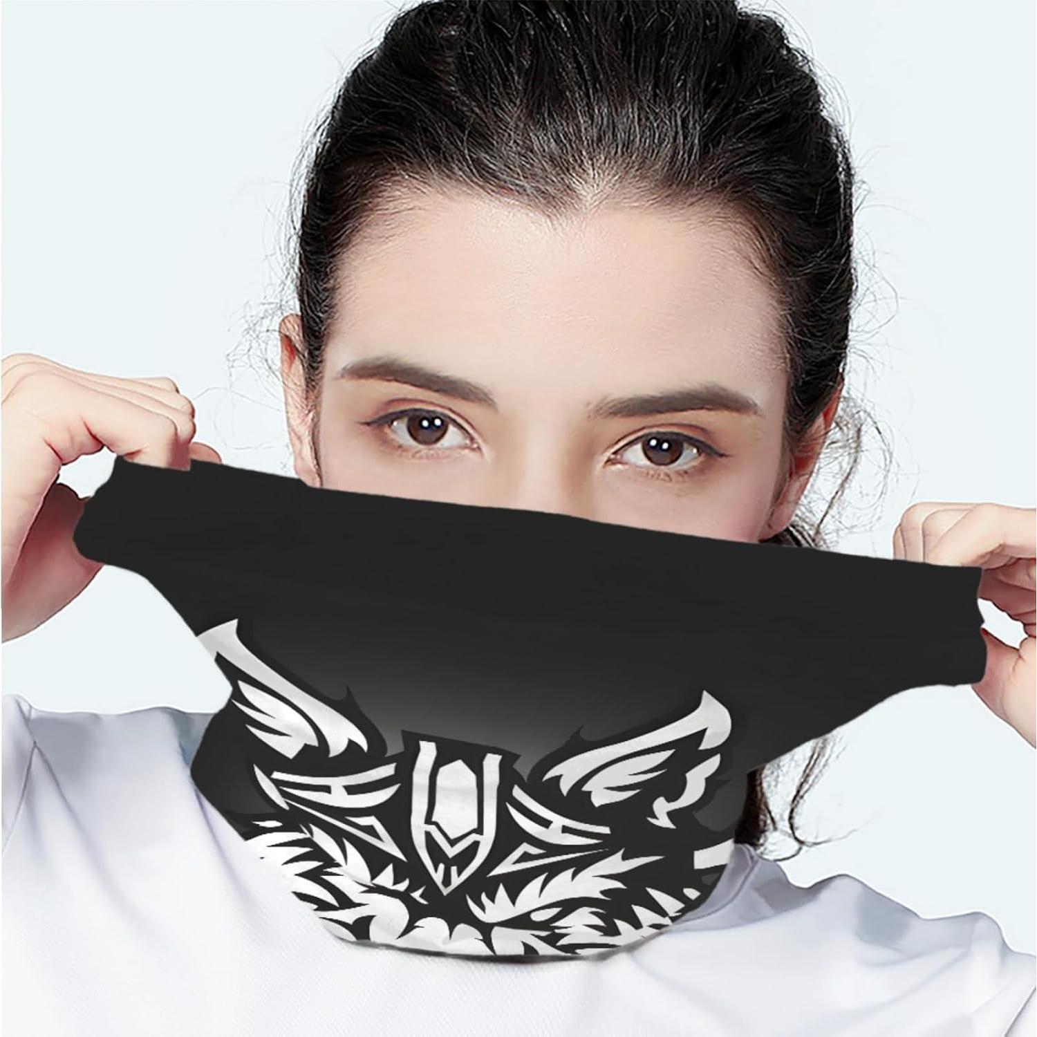 JooMeryer 4PCS Máscaras Faciales Bandana Multifuncionales 25x51cm