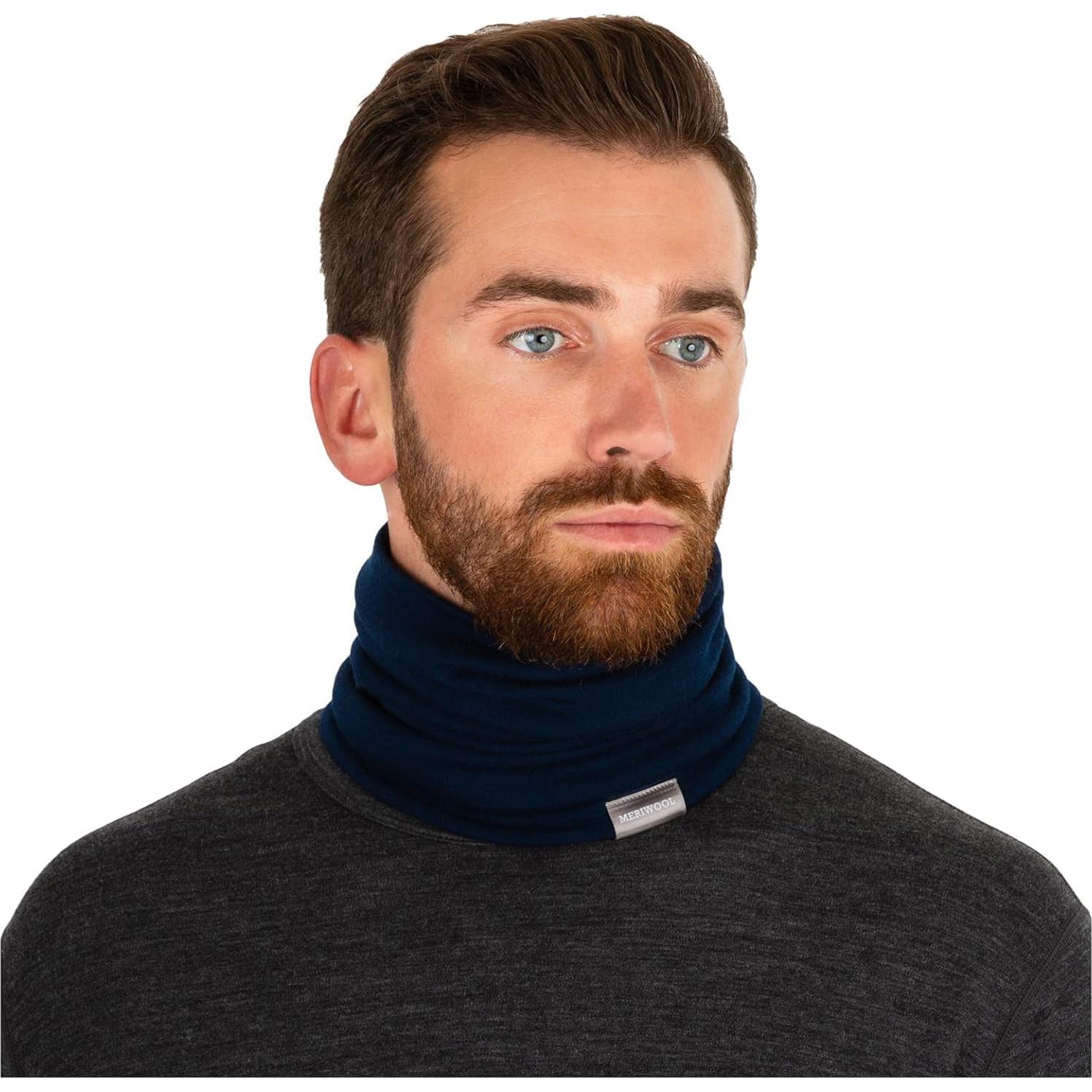 Gaiter de Cuello Meriwool 100% Lana Merino Unisex Rosa Jaspeado