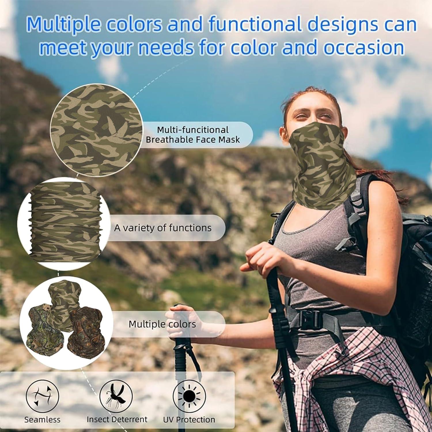 Cubre Cuello Camo Valvphora - Máscara Facial UV para Caza