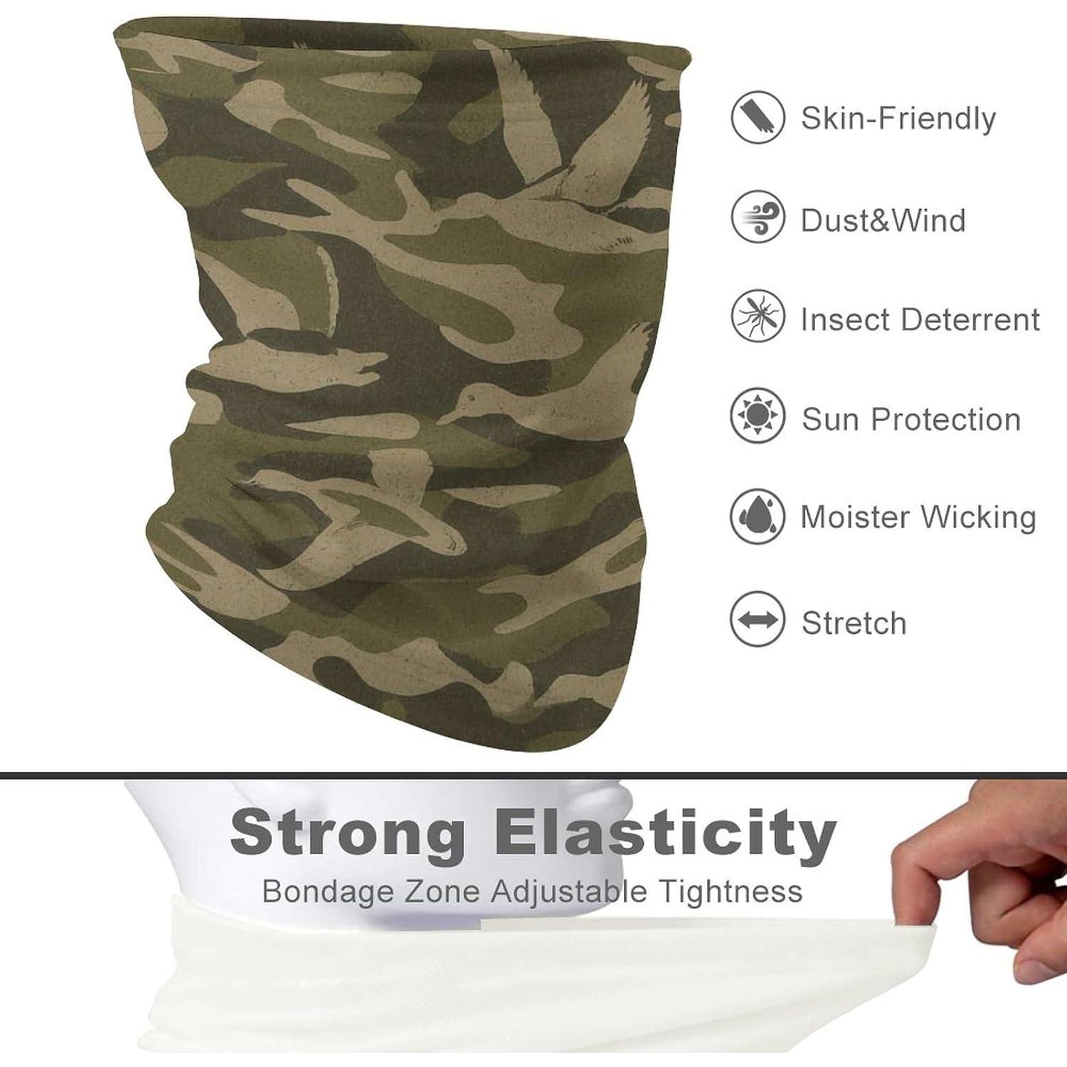 Cubre Cuello Camo Valvphora - Máscara Facial UV para Caza