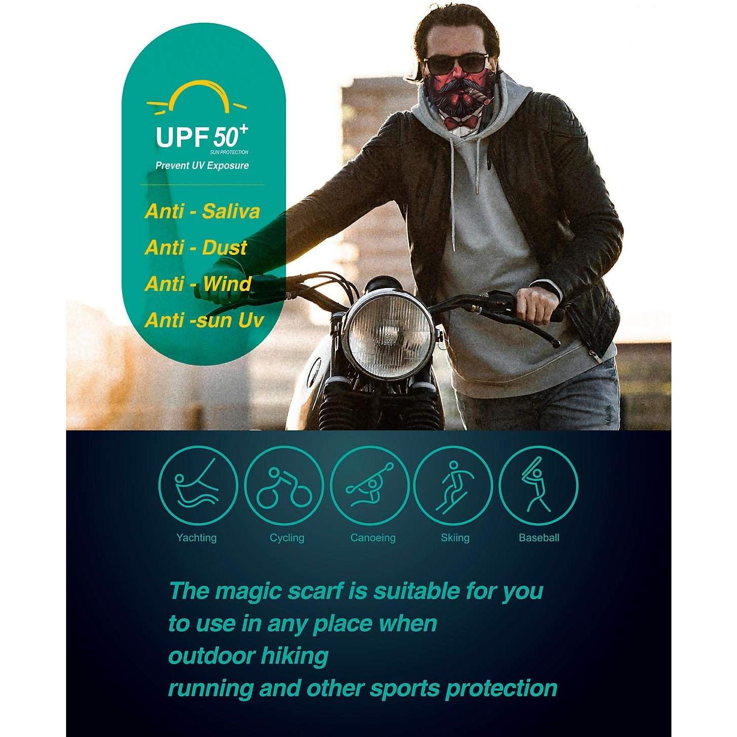 Mascarilla Protectora Reutilizable Gaiter de Cuello Calavera