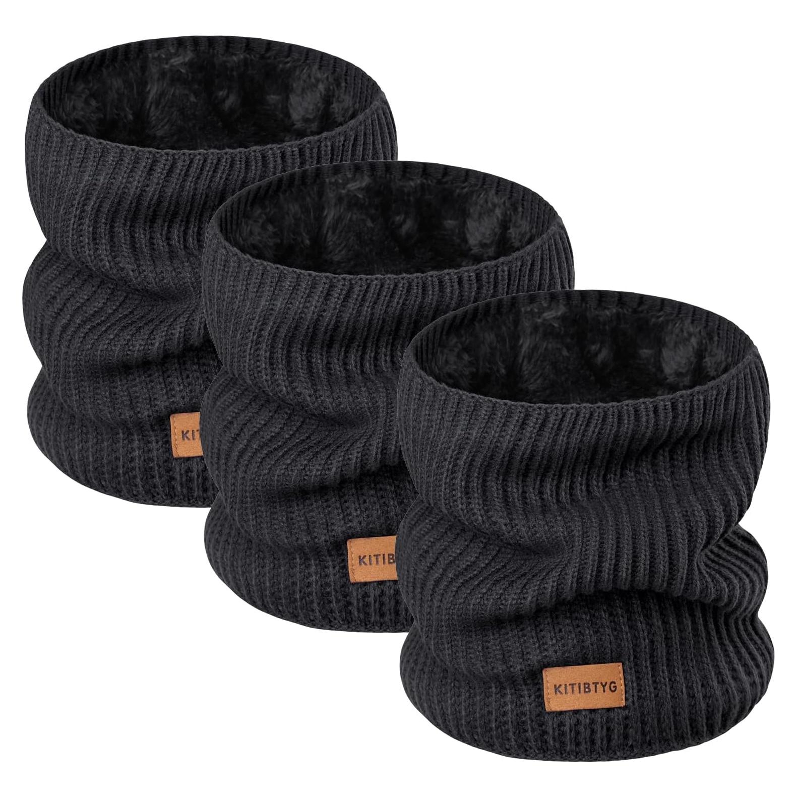 Gaiter de Cuello de Invierno Forro Polar Negro Unisex