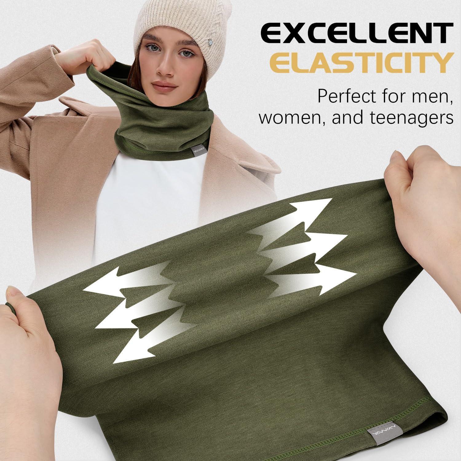 Gaiter de Cuello YANIKY Verde Calentador Facial Antiviento