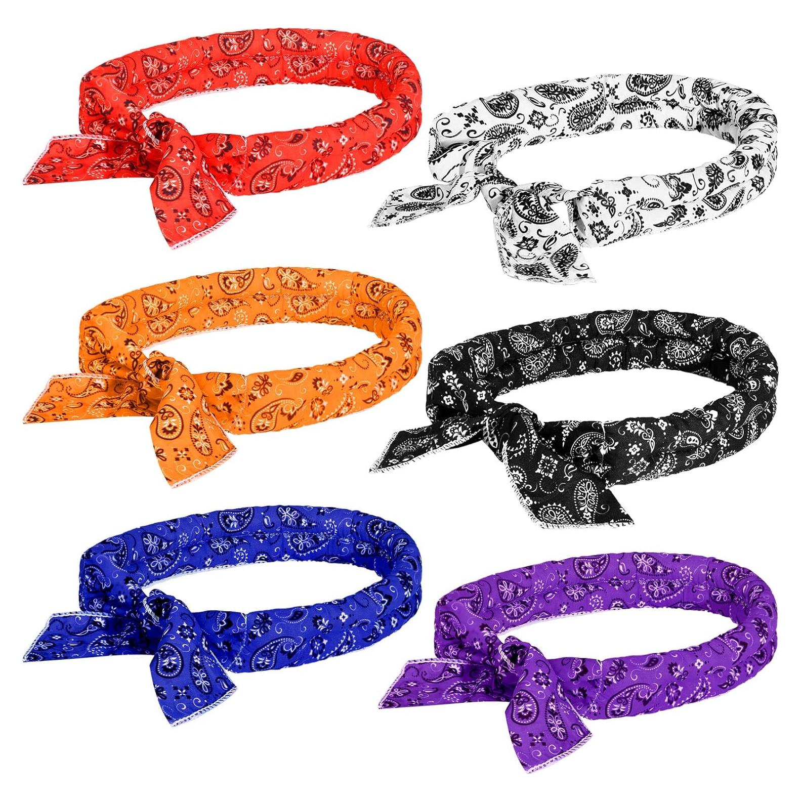 Bufandas Refrigerantes Coume 6 Piezas Floral Verano 93cm