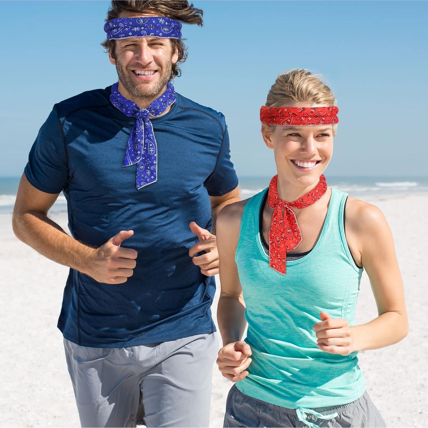 Bufandas Refrigerantes Coume 6 Piezas Floral Verano 93cm