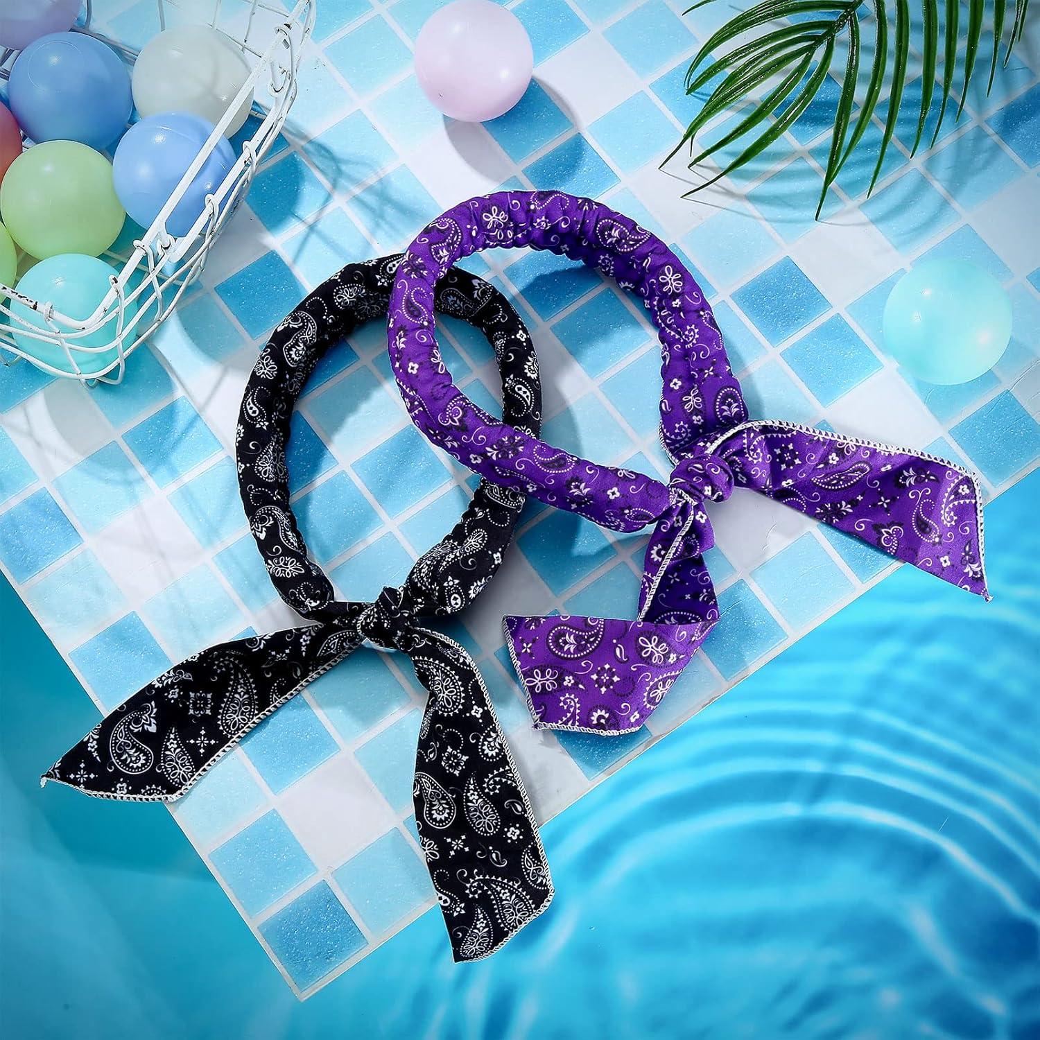 Bufandas Refrigerantes Coume 6 Piezas Floral Verano 93cm