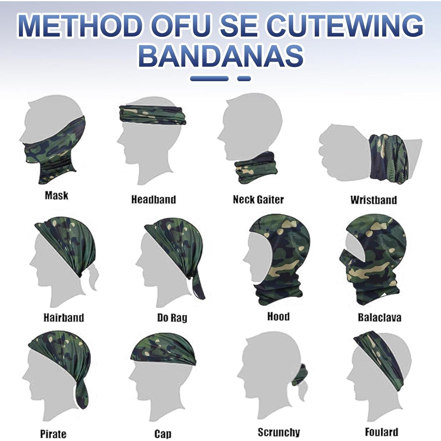 Bufanda Gaiter SATINIOR para Hombres - Protección UV y Viento