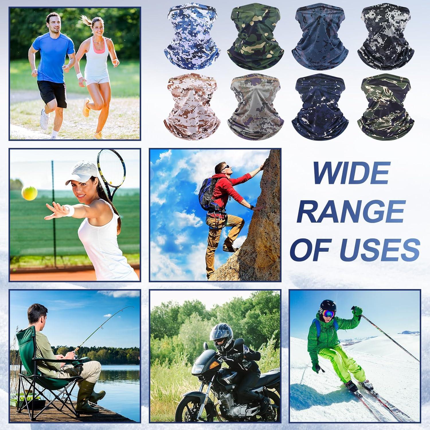 Bufanda Gaiter SATINIOR para Hombres - Protección UV y Viento