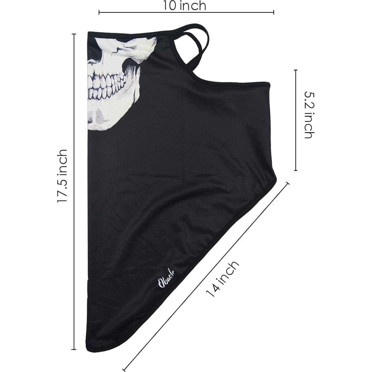 Mascarilla de Cuello Obacle Unisex con Bucles para Orejas 44.5x25.4cm