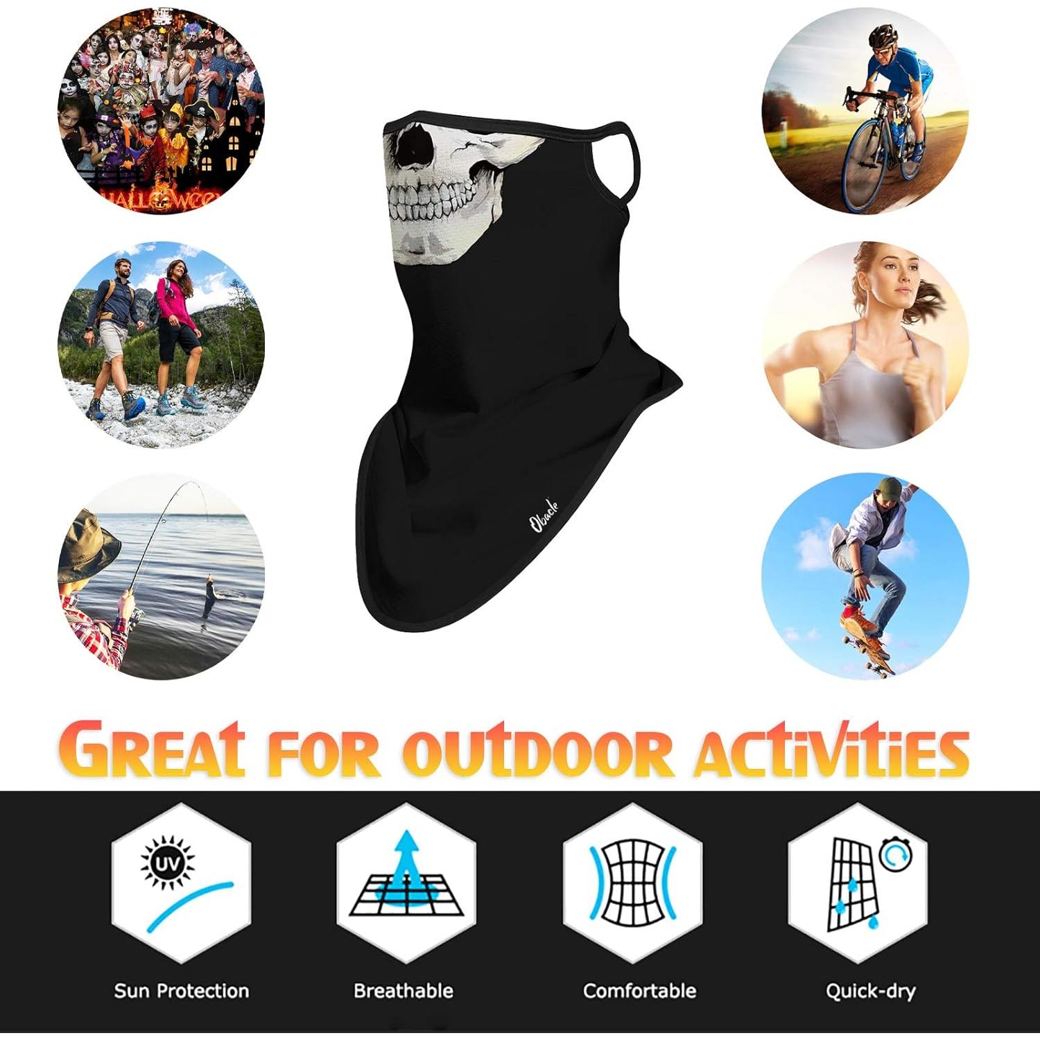 Mascarilla de Cuello Obacle Unisex con Bucles para Orejas 44.5x25.4cm