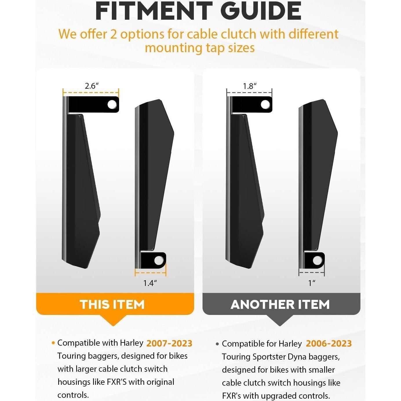 Guardabarros PBYMT Negro Brillante para Harley 2007-2023