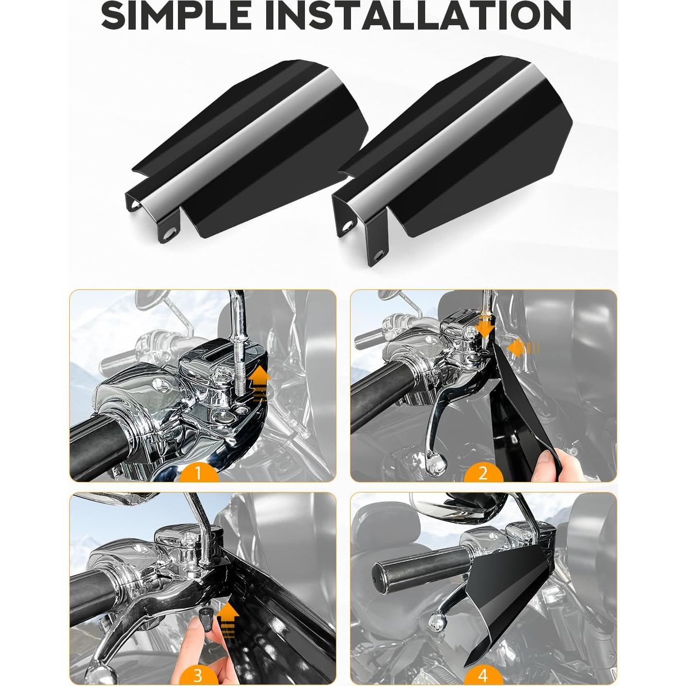 Guardabarros PBYMT Negro Brillante para Harley 2007-2023