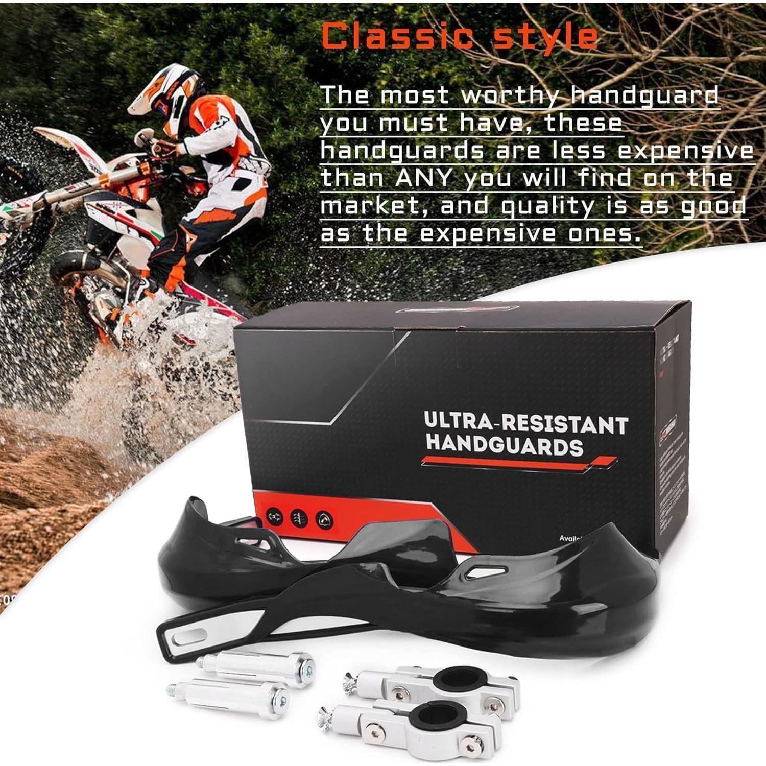 Guardabarros de Motocicleta JFG RACING Negro Universal 7/8" y 1 1/8"