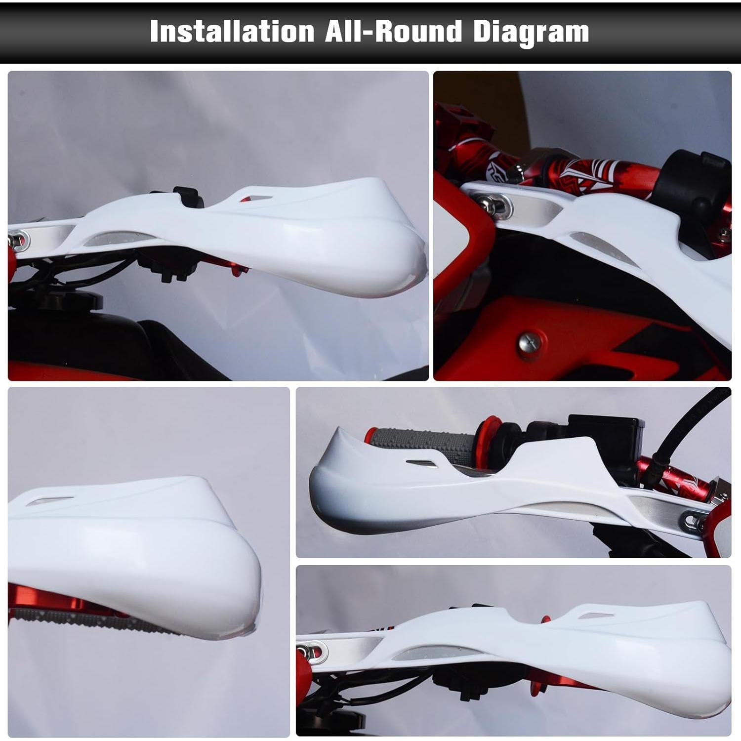 Guardabarros de Motocicleta JFG RACING Negro Universal 7/8" y 1 1/8"