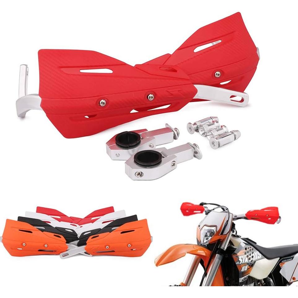 Protectores de Manos JFG RACING Universales Aluminio Rojo