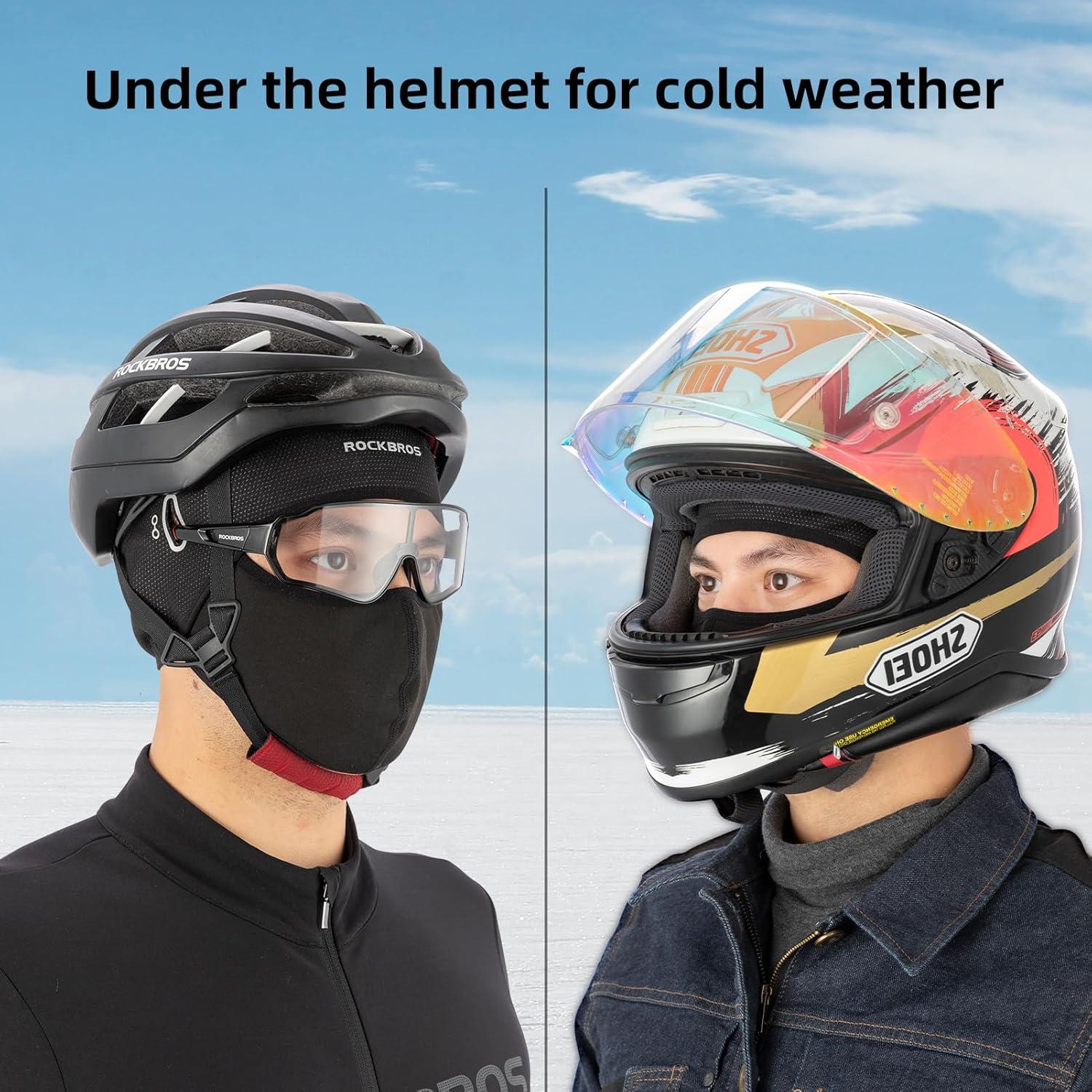 Gorro Térmico de Ciclismo ROCKBROS con Agujeros para Gafas