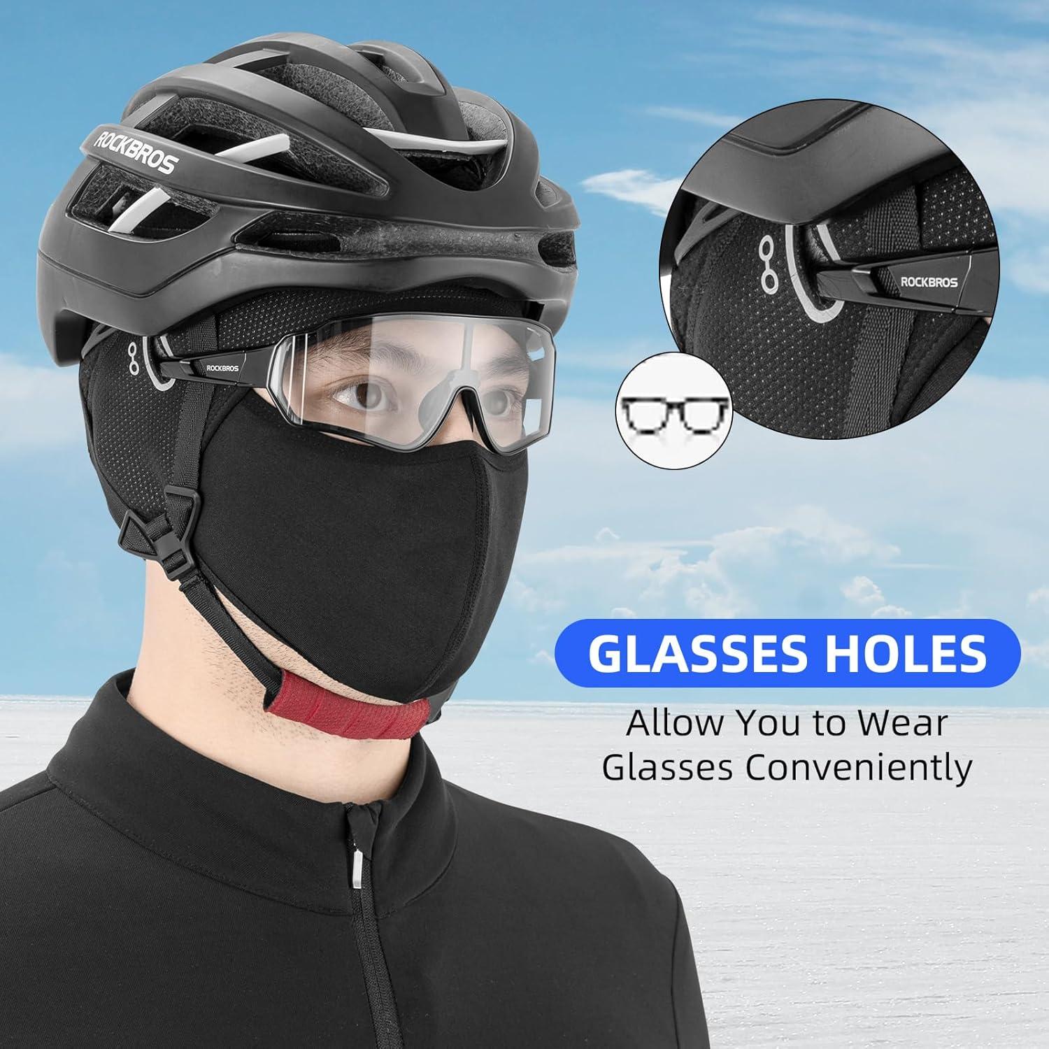 Gorro Térmico de Ciclismo ROCKBROS con Agujeros para Gafas